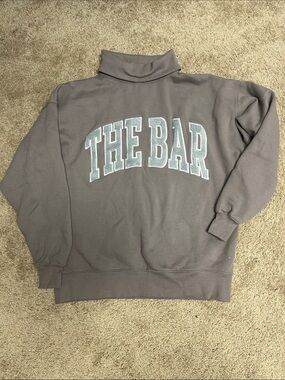 THE BAR cinder/gray Turtleneck Sweatshirt -  S